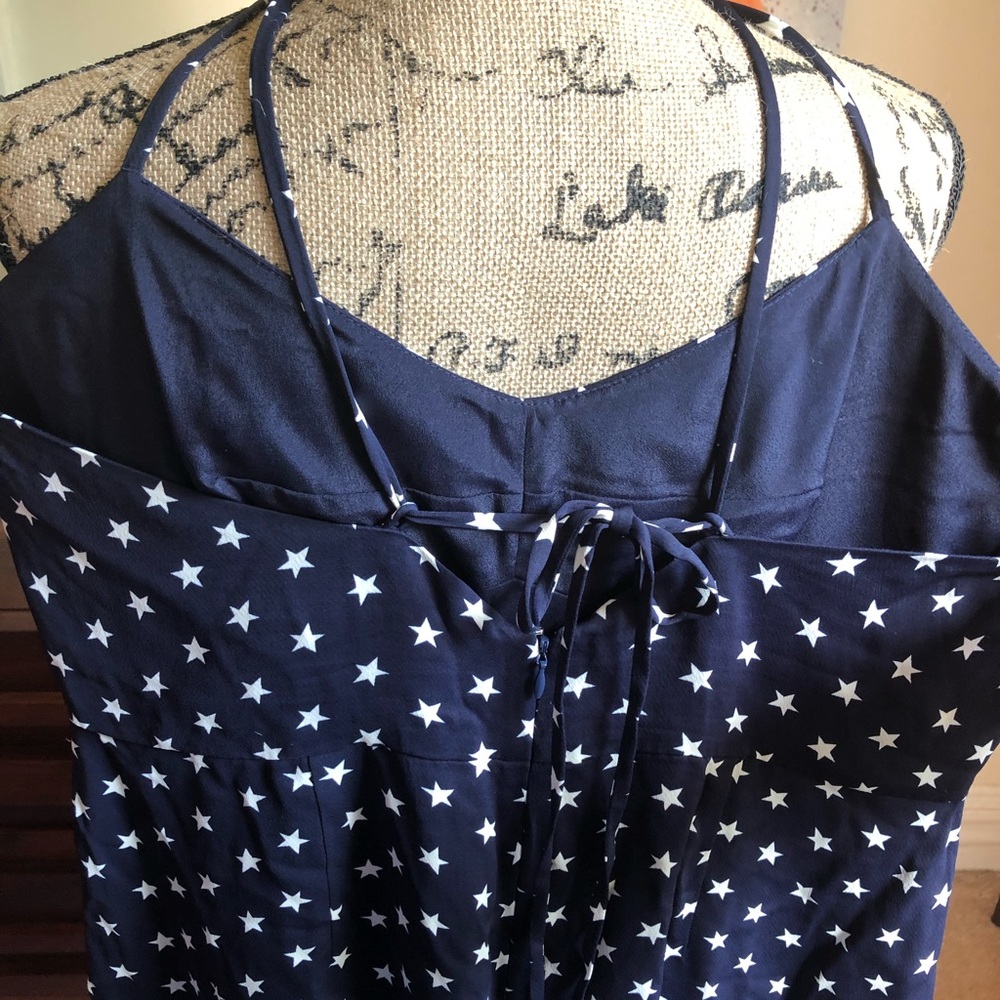 NWOT Tie-back Jumpsuit in Star Print by J. Crew - Picture 5 of 7